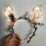 Uus j&otilde;uluaegne LED-valgustite sarved juuksepael Armas haldjas helendav p&otilde;dra juuksen&otilde;el Juukseklamber Naistele T&uuml;drukutele J&otilde;ulujuuste aksessuaarid