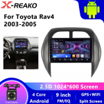 Android Toyota RAV4 2003-2005 jaoks Multimeedia Automaatne Carplay Android Auto Traadita Raadio wifi GPS Autoraadio Auto 4 core 1GB+32GB carplay