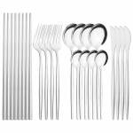 Musta kullaga &otilde;htus&ouml;&ouml;gi teelusikakomplekt roostevabast terasest h&otilde;ben&otilde;u Laud s&ouml;&ouml;giriistad k&ouml;&ouml;gikomplektid noad lusikad Kahvlid s&ouml;&ouml;gipulgad s&ouml;&ouml;gin&otilde;ud 20pcs/4set h&otilde;be