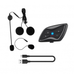 T2 mootorratta sisetelefon IP65 veekindel HiFi heli, pika ooteajaga Bluetoothiga &uuml;hilduv 5.1 mootorrattakiivri peakomplekt jalgrattas&otilde;iduks 1pc must