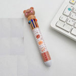 1 tk Cute Bear mitmev&auml;rviline pastapliiats, 0,5 mm 10-&uuml;hes rull-pallit&auml;piline lainer Marker Office School