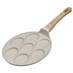 7-vormiline pannkookide pann mittekleepuv hommikus&ouml;&ouml;gipann, gaasiga &uuml;hilduv, 10,6 tolli 27CM