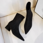 mood Naised Venivad Moodsad Saapad Saapad Moodsed terava ninaga l&uuml;hikesed papud Naistele Elegantsed paksu kontsaga kingad Botas Mujer 35