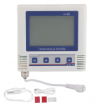 Temperatuuriandmeloger USB V&auml;line LCD-ekraan T&auml;pne Salvesti Andur Sondid 5V