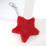 Uus Star Plush ripats v&otilde;tmehoidjad naistele T&uuml;drukutele Pentagram v&otilde;tmehoidjad S&otilde;rmused Hairball kott V&otilde;tmehoidja hoidik Charm Ehted Aksessuaar punane