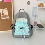 &Uuml;li&otilde;pilaste koolikott Naiste kontrastv&auml;rvi &otilde;mblusega kerge v&auml;ike seljakott reisiseljakott sinine