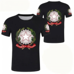 Itaalia lipuga 3D-prinditud T-s&auml;rk meestele riided Itaalia rahvuss&uuml;mbol sport meeste riided vabaaja t&auml;navariided meeste O-kaelusega topid S