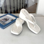 Mood Moodsad pl&auml;tud Naiste platvormiga v&auml;litingimustes rannasandaalid sussid Vabaaja kiilud Mitmek&uuml;lgsed Zapatos Mujer libisemiskindlad mugavustossud 35 valge