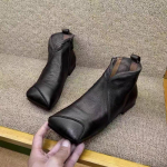 Mood Talv Uued Madalad Saapad Naiste Ruudukujulise Ninaga K&uuml;lgmine T&otilde;mblukk Pehme Sisetald Libisemiskindlad Kulumiskindlad Mugavad L&uuml;hikesed Saapad 40