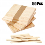 100 tk / komplekt naturaalsest puidust popsikli pulgad 11,4 cm pikkused puidust k&auml;sit&ouml;&ouml;j&auml;&auml;tise pulgad Popsicl aksessuaarid