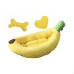 Koera- ja kassibanaaniteemaline nelja hooaja pehme, mugav ja pestav hingav m&auml;ngukaru S