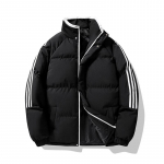 Talvised paksud puuvillased riided meestele ja naistele, avarad vabaajajakid, puuvillased jakid, paksud p&uuml;stkraega, puuvillased jakid, soojad paaririided XXXL must
