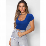 YYFS naistemood vabaaja suve kevade &uuml;hev&auml;rvilise tr&uuml;kiga l&uuml;hikeste varrukatega ruudu kraega pluusid ja s&auml;rgid XS must