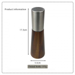 Akaatsia puiduveski K&auml;sitsi pipraveski Mitmeotstarbeline maitsepudel k&ouml;&ouml;git&ouml;&ouml;riistad pretzel bottle pruun