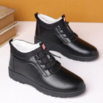 Meeste mood vabaajajalatsid Veekindlad talvekingad lumekingad Lamedad jalan&otilde;ud hoiavad soojas saapad Meeste nahast kingad 39