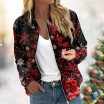 Naiste pikkade varrukatega kerge t&otilde;mblukuga l&uuml;hike tr&uuml;kitud jakk Juhuslik tepitud jakk taskutega j&otilde;uludeks L