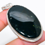 Indian Moss Agate Handmade 925 Sterling Silver Jewelry Pendant 2.48 v3u73