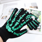 Meeste naljakad pealuu k&uuml;&uuml;nistega s&otilde;rmekindad &ndash; loominguline mood s&uuml;giseks ja talveks half finger style bone