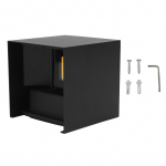 LED V&auml;lisseinavalgusti V&auml;ljas &Uuml;les Alla LED Seinalamp 12W 3500K Kuup Ruut Soe Valgus Reguleeritav