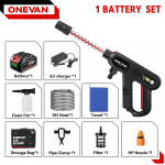 ONEVAN 220Bar harjadeta k&otilde;rgsurve autopesup&uuml;stol 3 k&auml;iguga elektriline pihustusp&uuml;stol aiapesuveepesu Makita 18V akule 1 Battery Set
