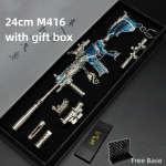 Mitmes stiilis M416 PUBG m&auml;ngup&uuml;stol metallist relvamudel Pan v&otilde;tmehoidja kokkupanemise osad sulamist kerge v&otilde;tmehoidja auto ripats kinkem&auml;nguasi