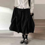 ZANZEA Naiste kevadised elastse v&ouml;&ouml;koha plisseeritud A-joonega seelikud M must