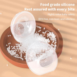 1 tk silikoonist rinnapiima koguja, pehmed rinnakarbid, kantavad imetamistopsid Rinnapiima s&auml;&auml;stja pumbamiseks