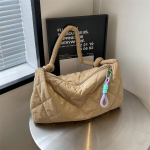 Premium L&otilde;uend Suure Mahutavusega Udusulepuuvillast Kott Vabaaja V&auml;lismaine Mood Mitmek&uuml;lgne &Uuml;he &Otilde;laga S&otilde;numitooja Naiste Kott 45*8*26 khaki