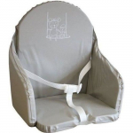 LOOPING Coussin Chaise Haute B&eacute;b&eacute; | PVC Imperm&eacute;able, Sangles, Fabriqu&eacute; en France | Gris