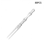 80 tk. pakk puuviljakoogi kahvel k&auml;epidemega &Uuml;hekordseks kasutamiseks m&otilde;eldud toiduvalik Magustoit saiakahvlid suupisted lauan&otilde;ud majapidamisbaaripidu