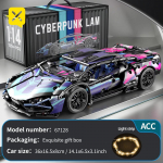 1314 tk Kiirusauto ehitusklotside komplekt T&auml;iskasvanud Tehnoloogia Ehita Mudel Seadistus Superauto Klotsid Pusle M&auml;nguasjad Poiste Auto Kingitus Valgusega with-box