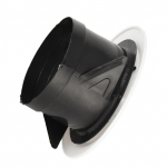 Lagede difuusori v&auml;ljalaskeklappide &otilde;hutusventiil Anemostaat ventilatsioonitoru vooliku kate (100 mm)