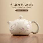 180 ml imitatsioon Song Ru Kiln Xishi teekann Luksuslik kreem avamisosa teekeetja palliauguga kohvikute tarvikud kingitus