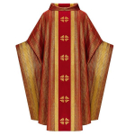 Liturgiline r&uuml;&uuml; Vintage kloostrivann kirik Vaimulik lahtine mantel Preester neem Mantel 4 v&auml;rvi M punane