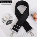 Reguleeritav 5 cm laiune Crossbody kotirihm &ndash; mitmek&uuml;lgne asendus&otilde;larihm tasuta kohaletoimetamisega Bright Silver Buckle