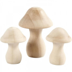Jeux Educatif - 56519 Champignons Bois 45 X 2 Pi&egrave;ces + 65 1 P