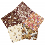 Jaapani stiilis lilleline puuvillakanga komplekt: 5 v&auml;rvi patchwork k&auml;sit&ouml;&ouml;projektide jaoks