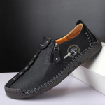 Meeste Nahast Vabaaja Kingad K&auml;sit&ouml;&ouml; Slip-on S&otilde;idukingad 39 must