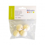 ARTEMIO 4 Perles en Bois 30 mm