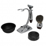 5 tk/komplekt Manuaalne meeste raseerimiskomplekt 100g Seep Raseerija Raseerimispintsel Kauss Alus Hoidik