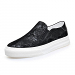 K&otilde;rgetasemelised meeste kingad Ehtne nahk Vabaajajalatsid Must madunaha muster Luksuslikud madalad kingad Trend Suede Slip-On Loaferid EU 38 must