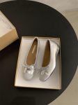 Sisemine k&otilde;rgendus paks tald madal suu &uuml;hed kingad naiste kevad ja s&uuml;gis sinised Doudou kingad punased ladyshoes &otilde;rn &otilde;htune tuul haldjas ballett s 35 h&otilde;be