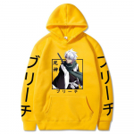 Hitsugaya Toushirou Bleach Harajuku Jaapani Anime kapuutsid Naljakad multikad Lahedad meeste kapuutsiga t&auml;navar&otilde;ivad Mood Suured dressipluusid L