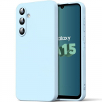 Kaitsekest - BOOLING - Samsung Galaxy A15 jaoks - Vedelsilikoon - &Uuml;li&otilde;huke - P&otilde;rutuskindel Helesinine sinine