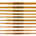 10 tk alumiiniumoksiidist heegeln&otilde;ela komplekt isetehtud kudumisvardad koduseks kudumis&otilde;mblust&ouml;&ouml;riistad