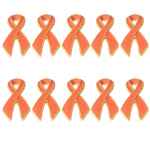 Pakk 10 elegantset paelaga rinnam&auml;rki, stiilset rev&auml;&auml;rin&otilde;ela aksessuaari moeentusiastidele ja kollektsion&auml;&auml;ridele oranž