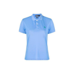 Polo Ralph Lauren &Uuml;hev&auml;rviline Lihtne L&uuml;hikeste Varrukatega Polo S&auml;rk Naiste Topp Sinine 211806666006 XS