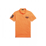 Polo Ralph Lauren Kolme Hobuse Tikandiga Kampsun Sirge L&otilde;ikega L&uuml;hikeste Varrukatega Polo S&auml;rk Meeste Polo S&auml;rgid Klassikaline-Roosa MNPOKNI1N821115-650 XS