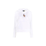 Polo Ralph Lauren S&uuml;gis/Talv 21 Logo tikitud dressipluus Kapuutsiga Naiste dressipluusid Valge 211843277-001 XXS
