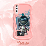 Maalitud mustriga Suure Laine &Auml;&auml;r Pehmest Silikoonist Materjalist Makroon Telefoni&uuml;mbris P&otilde;rutuskindel Kaitsev Kummist Kest iPhone'ile Huawei Honorile Infinixile Tecnole iPhone 13 Pro roosa